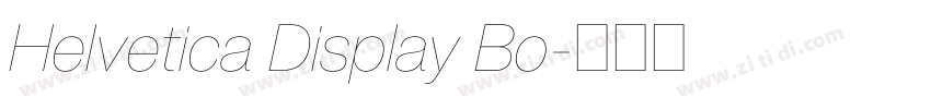 Helvetica Display Bo字体转换 Helvetica Display Bo字体转换